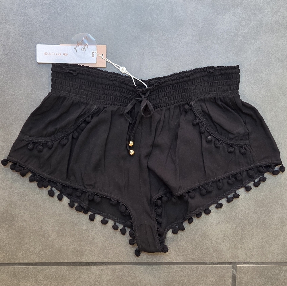 NWT Pilyq Pom Pom Shorts